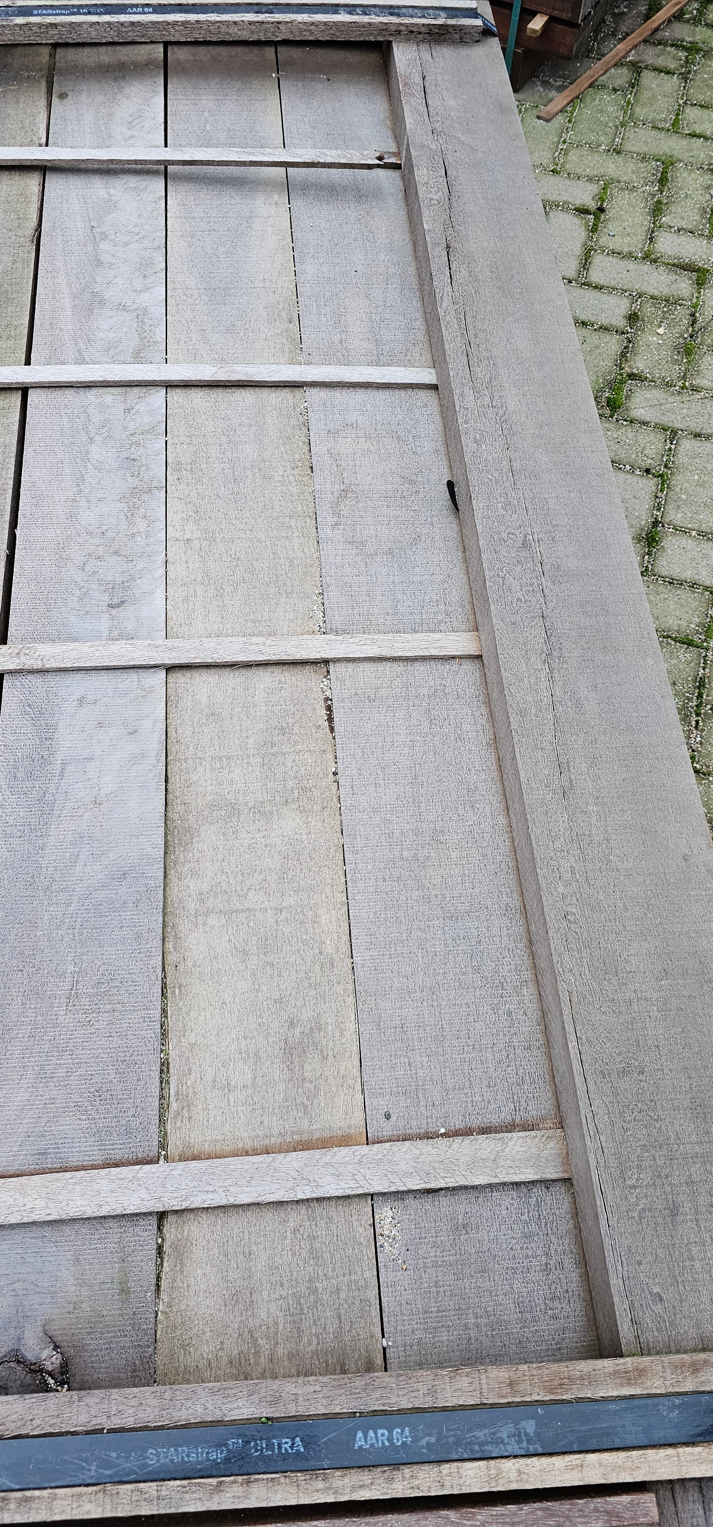 50mm x 200mm Gezaagde balk Maçaranduba breed kort €19,99 p/m