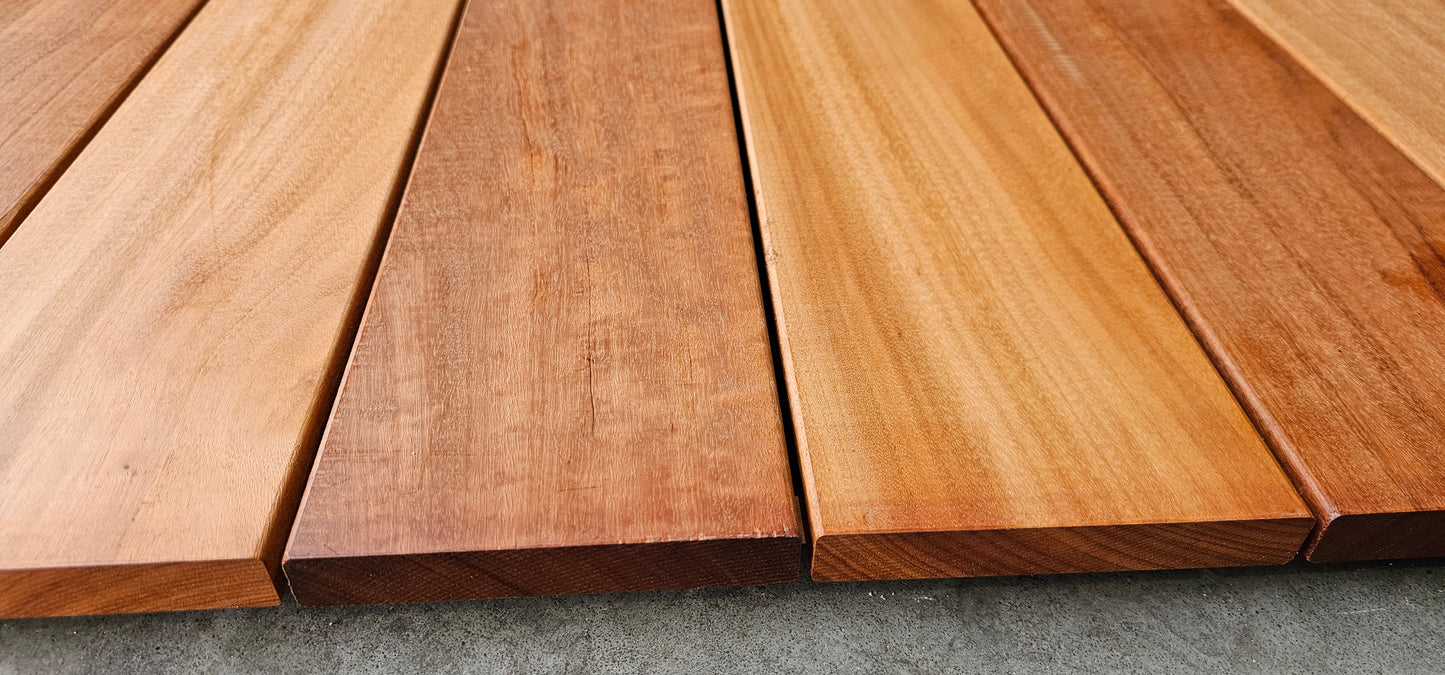 21mm x 140mm Glad geschaafde plank Muiracatiara breed €7,49 p/m