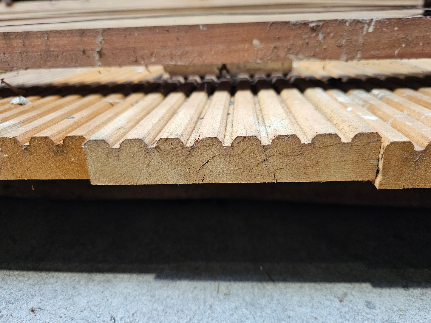 Koopje!! 9x 1,50m + 1x 1,00m dikke vlonderplanken. 25mm x 145mm €4,75 p/m!!!
