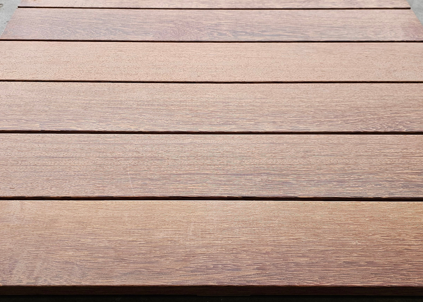 21mm x 120mm Glad geschaafde plank Sucupira Vermelha breed €6,99 p/m