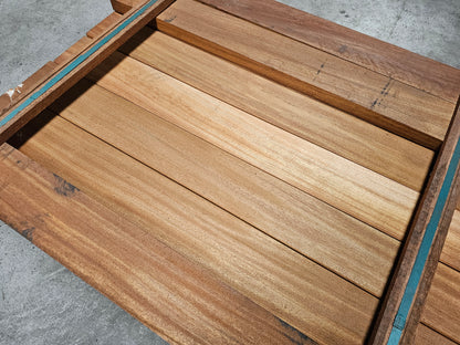 Koopje!! 17x 1,25 meter extra dikke vlonderplanken. 45mm x 140mm €7,99 p/m!!! Okan