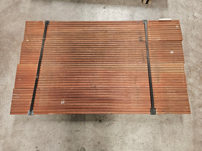 4x 1,25 meter extra dikke en brede vlonderplanken. 40mm x 190mm €10,99 p/m!!! Angelim Vermelho