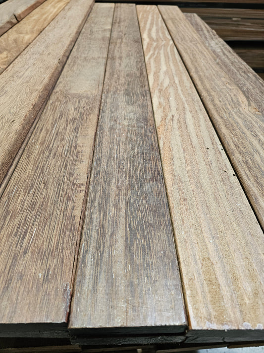 21mm x 90mm Glad geschaafde plank Sucupira Preta smal €5,99 p/m